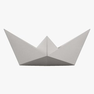3D Paper Boat 01 model