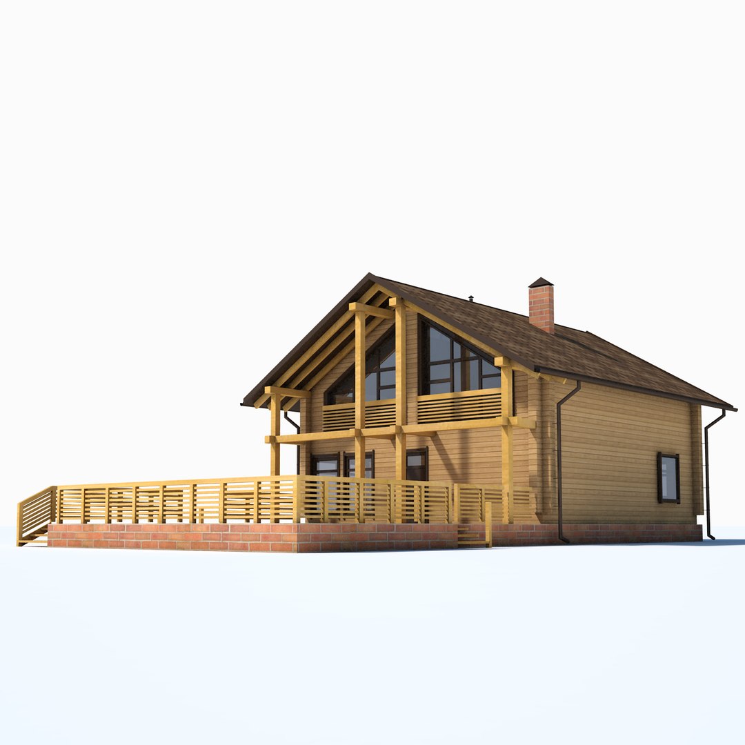 3d Model Wooden House