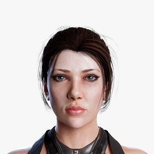 sci fi girl 3d model