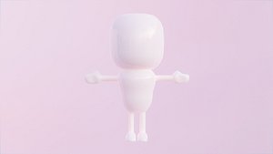 Toon Base Character 3D model