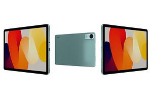 3D model Xiaomi Redmi Pad SE Green Low Poly