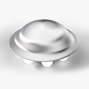 Retro UFO flying saucer