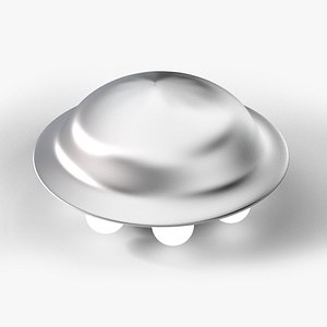 Retro UFO flying saucer