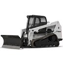 Compact Tracked Loader Bobcat With Blade 3D Model