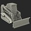 compact tracked loader bobcat 3d model