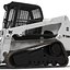 compact tracked loader bobcat 3d model