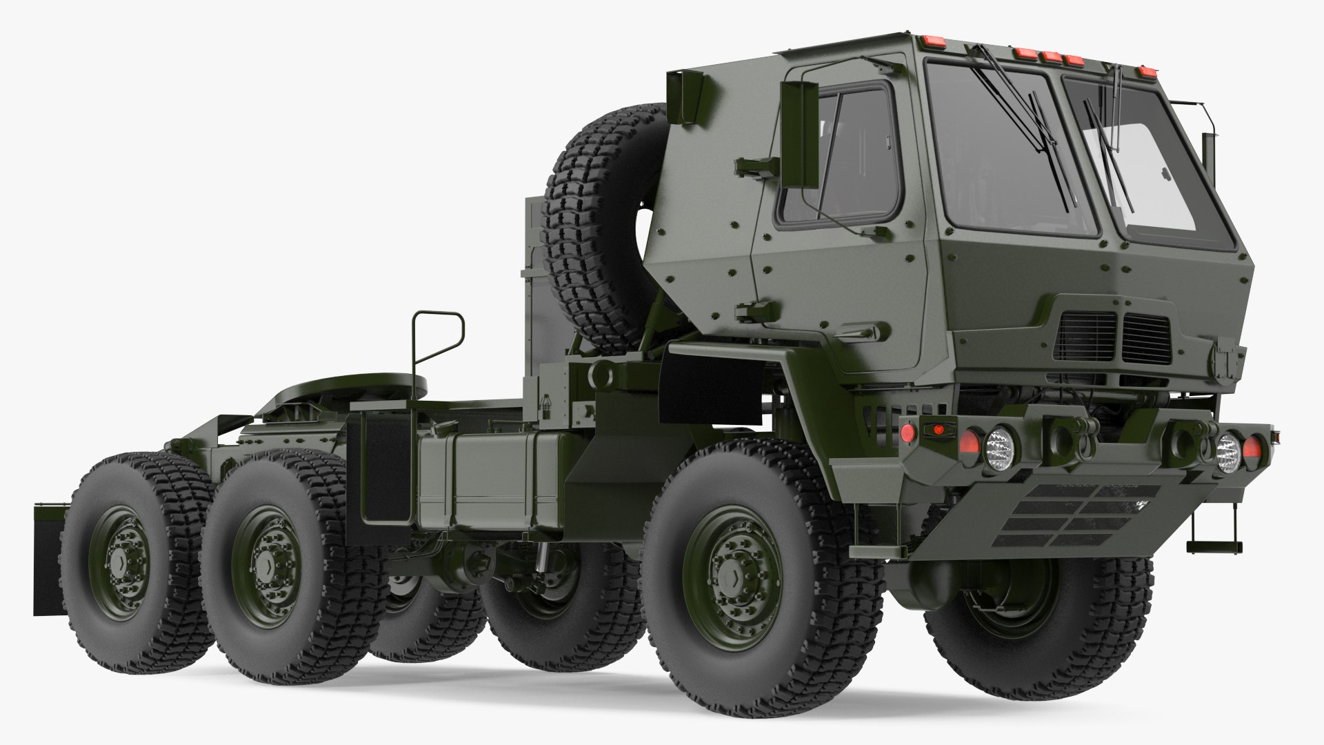 Military Tractor 3D model preview