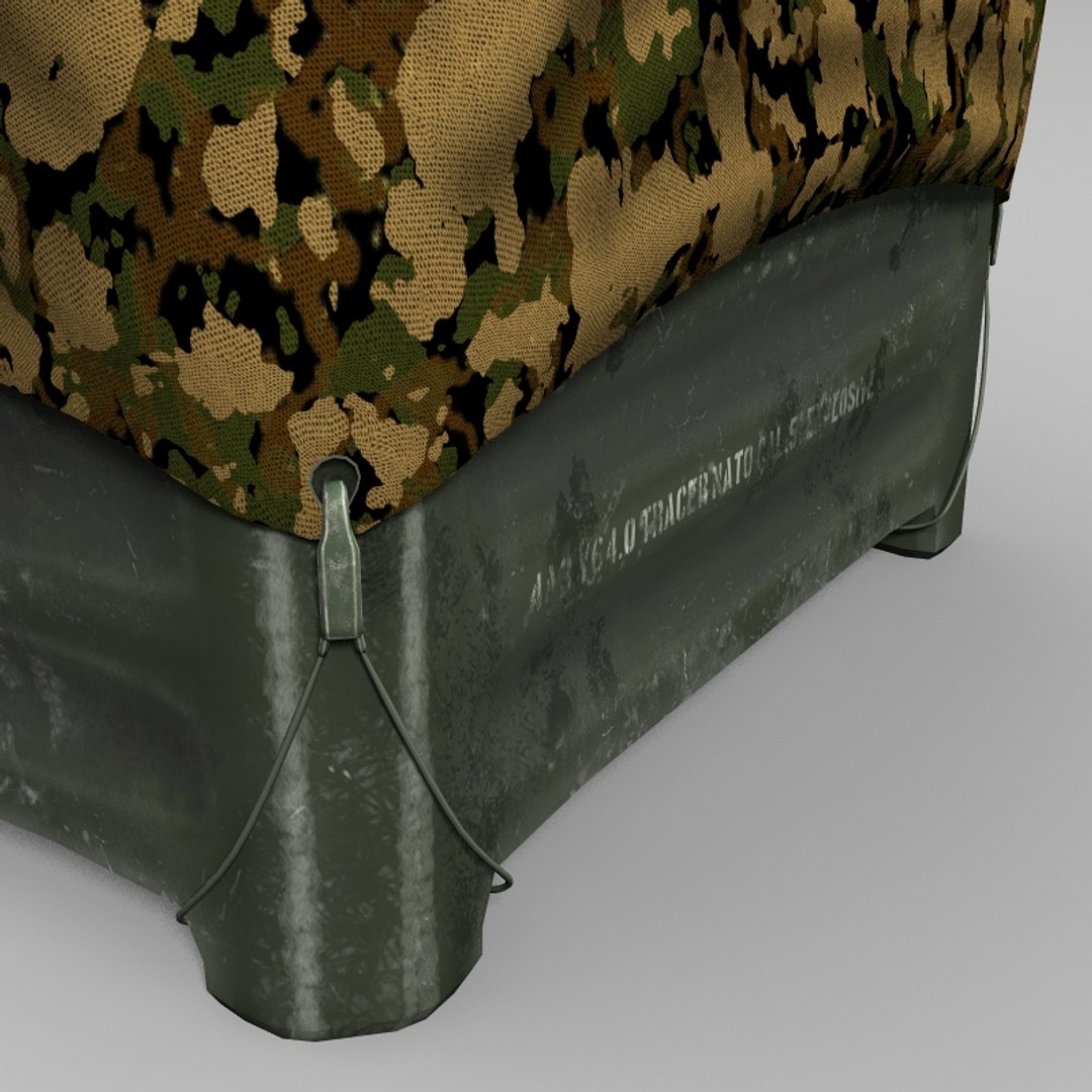 3d Military Storage Crate