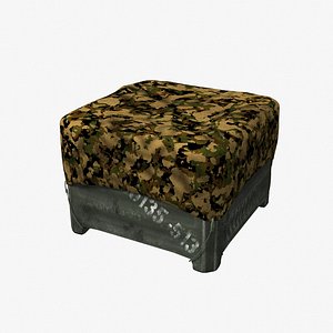 3d military storage crate
