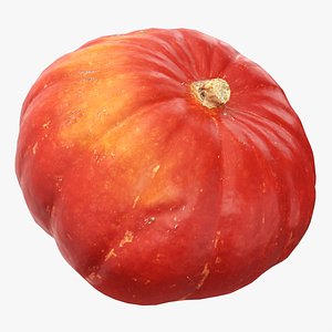3D Red pumpkin