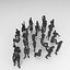 29 personas únicas lowpoly
