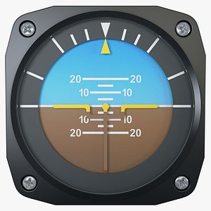 Aircraft Attitude Indicator Gauge M1
