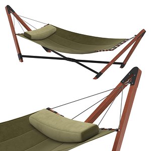 Free-standing Hammock Quilted Single 3D model