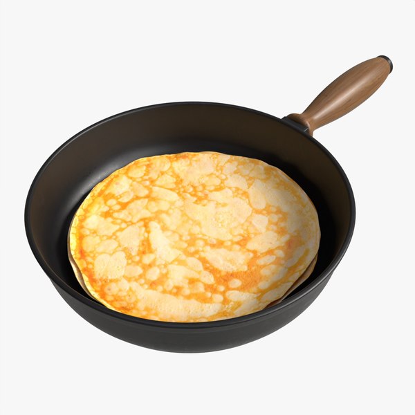 3D Pancakes on Frying Pan