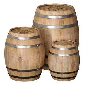 Wooden barrels model