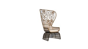 artdeco modern chair 3D