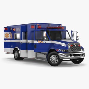 International Durastar Ambulance Truck Rigged