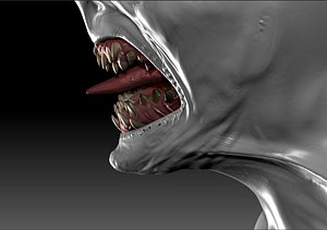 teeth monsters 3d obj