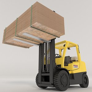 3d model hyster 80 forklift