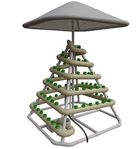hydroponic 3D model