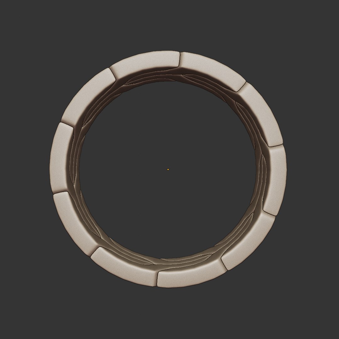 3D Futuristic MechLink Gold Armor Ring 74 Model - TurboSquid 2411826