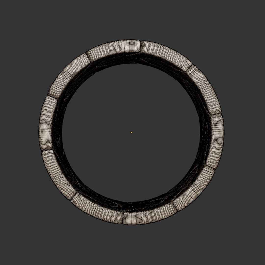 3D Futuristic MechLink Gold Armor Ring 74 Model - TurboSquid 2411826