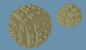 3ds max scale lego boulder rock
