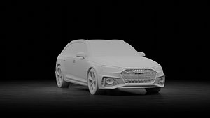 3D model Audi RS 4 Avant 2020