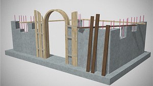 3D Concrete wall 0002