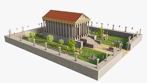 Temple of Baachus v2 3D