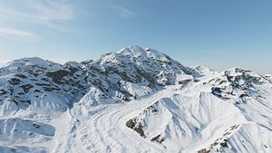 Mount Denali 8k PBR terrain 3D model