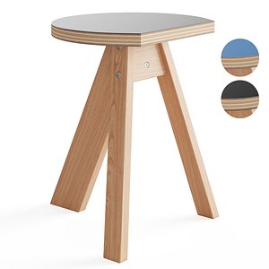 Kobo Side Table Stool 3D model