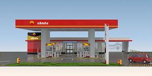 Gas station 3D