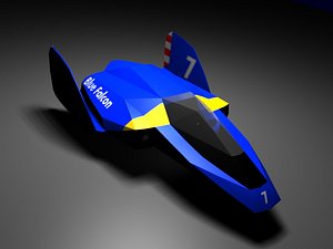 blue falcon bluefalcon obj free