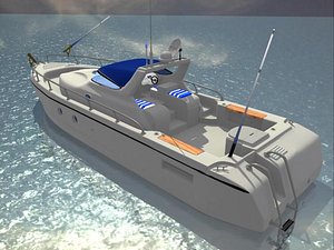 Sport Fishing Boat 3ds Max Models for Download