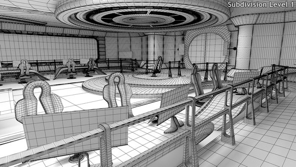 Sci-Fi Command Center 3D model - TurboSquid 1821559