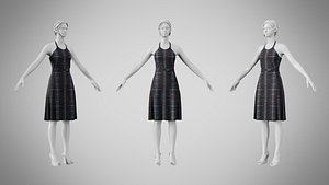 Dress 22  Electric Static Stripe