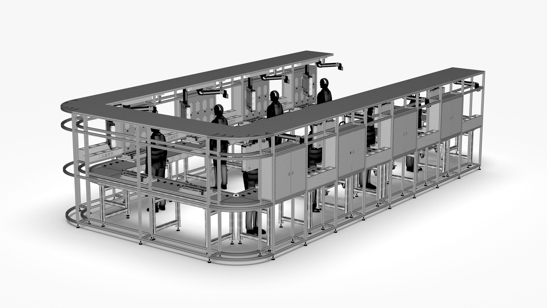 3D Hydraulic Valve Manual Intelligent Assembly Line - TurboSquid 2035938