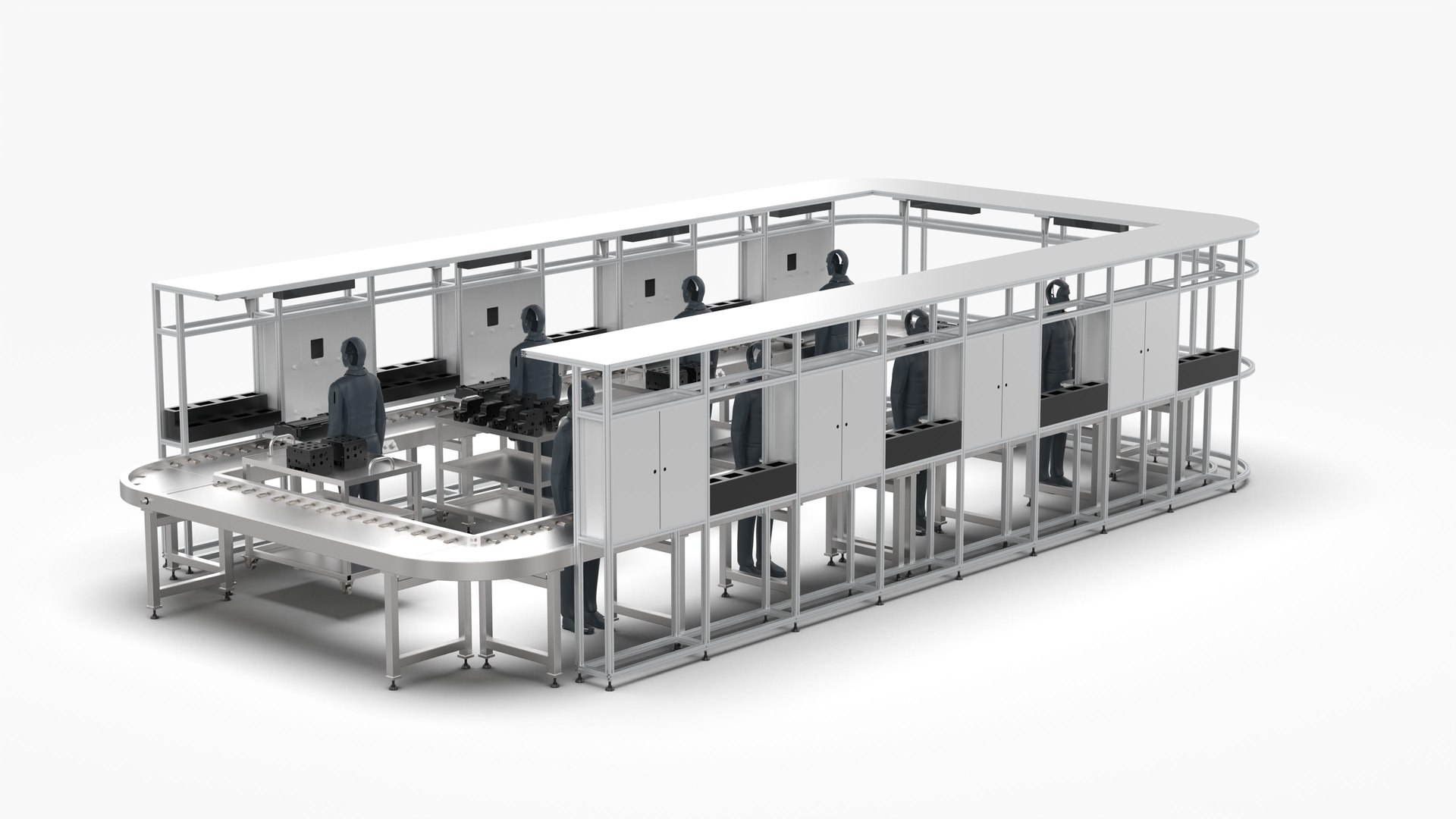 3D Hydraulic Valve Manual Intelligent Assembly Line - TurboSquid 2035938