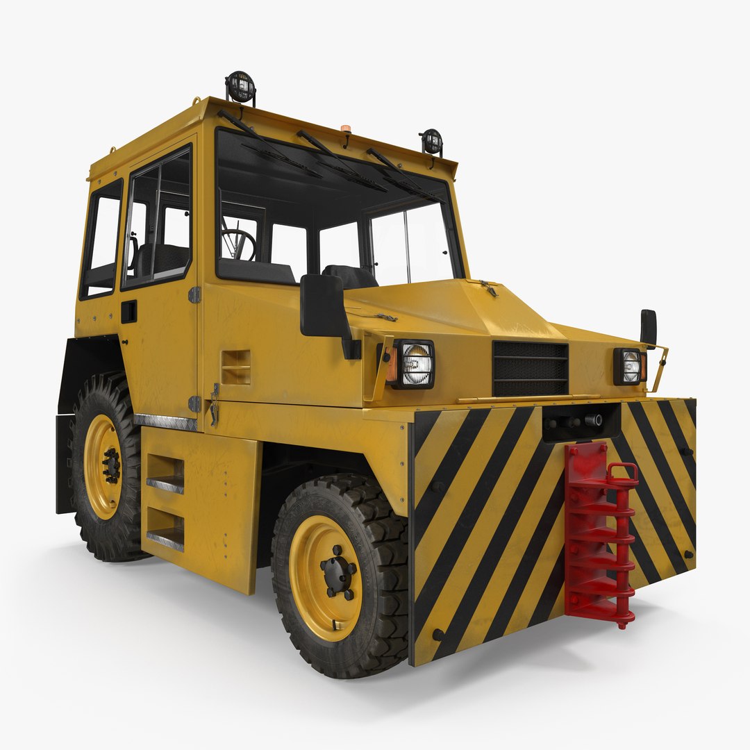 Push Back Tractor Hallam HE50 3D Model 3D model preview