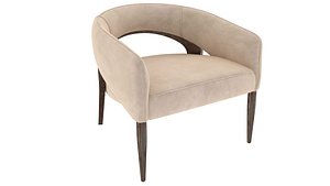 Grayson Atlas Nubuck Sand Chair by Fourhands