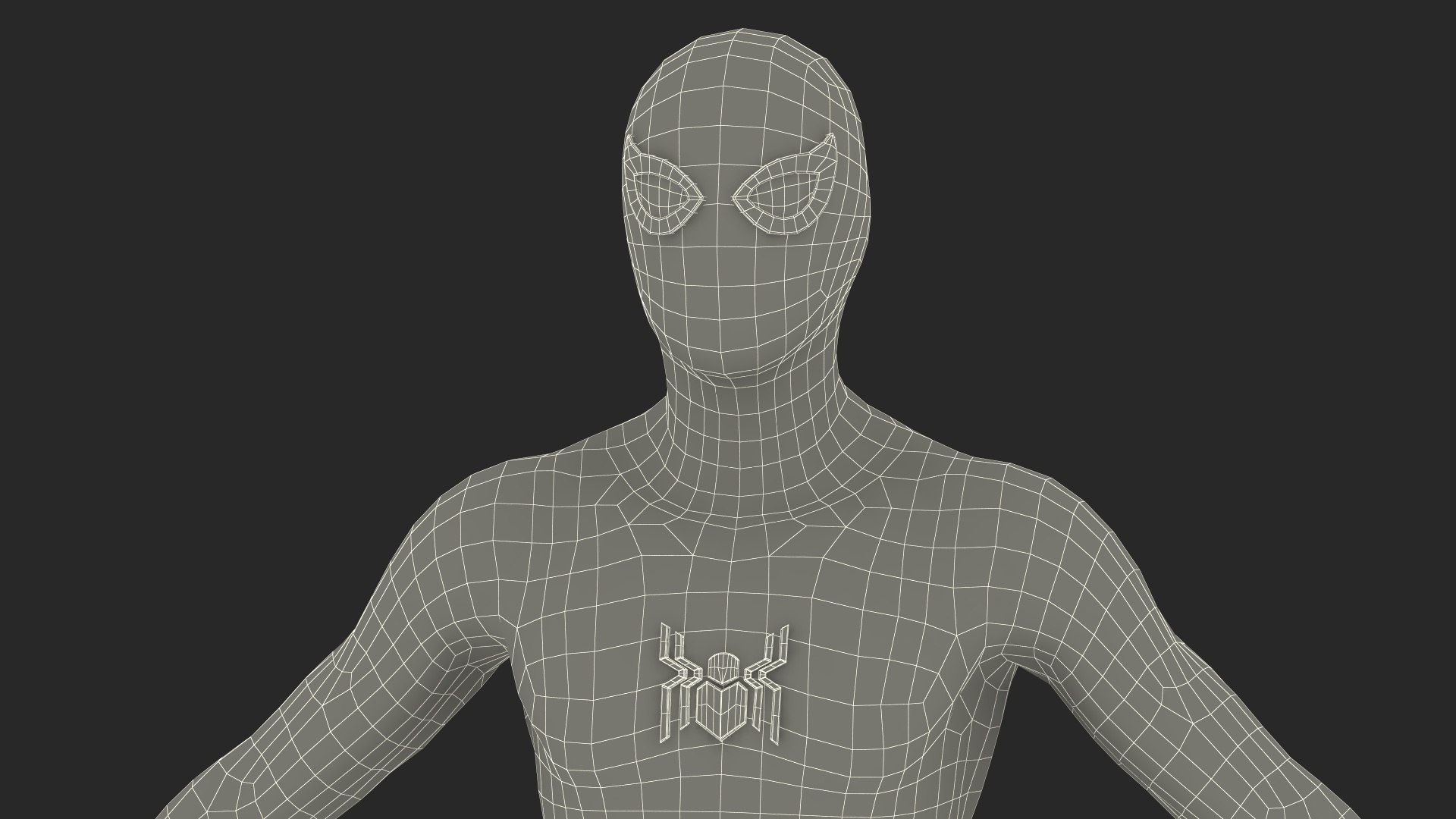 3D Spiderman Black Suit Neutral Pose Model - TurboSquid 2098273