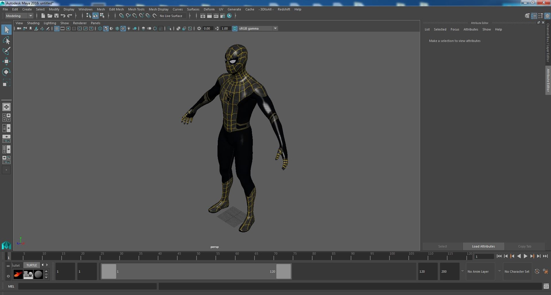 3D Spiderman Black Suit Neutral Pose Model - TurboSquid 2098273