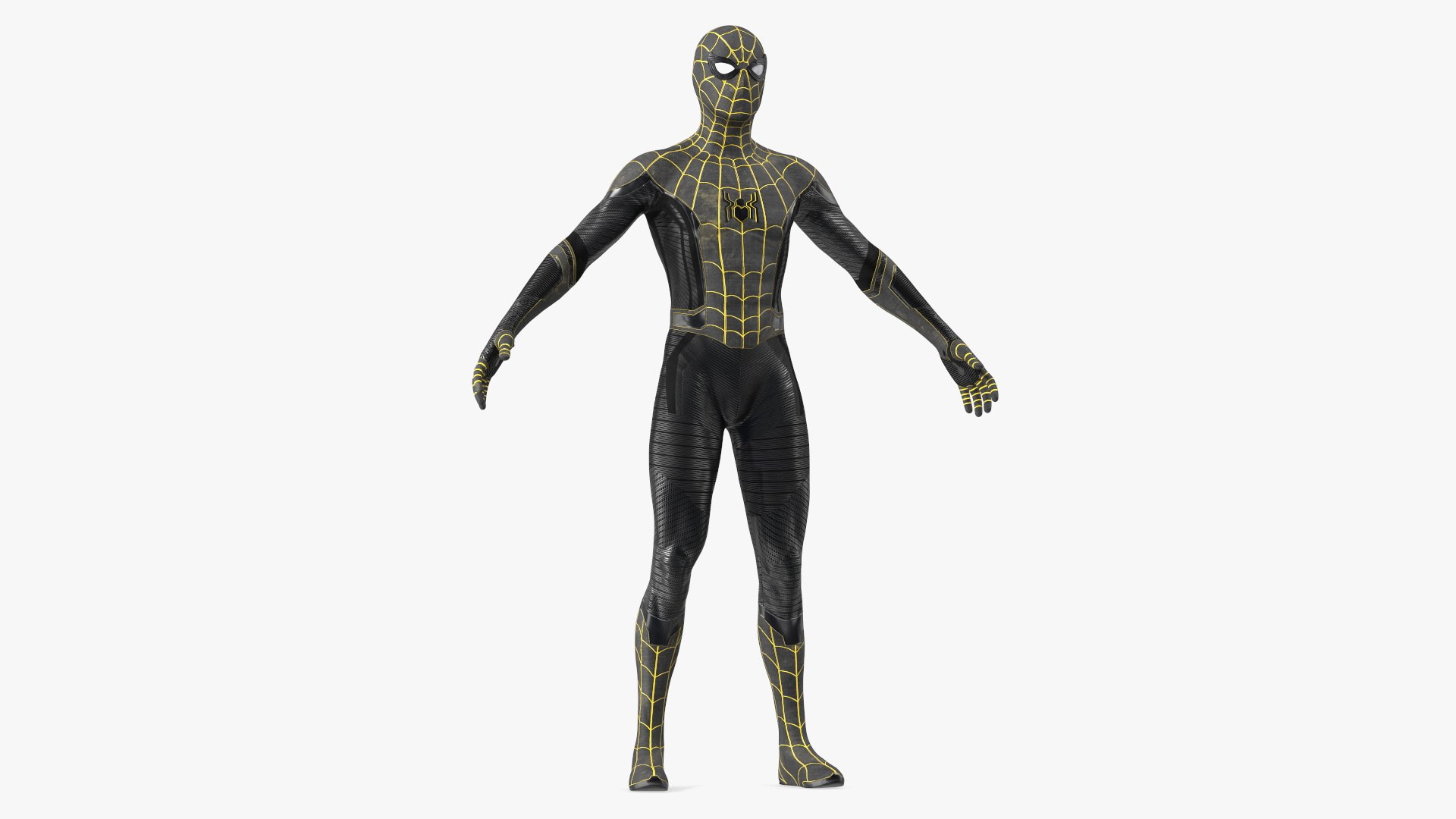 Spiderman Black Suit Poses Collection 3D model preview