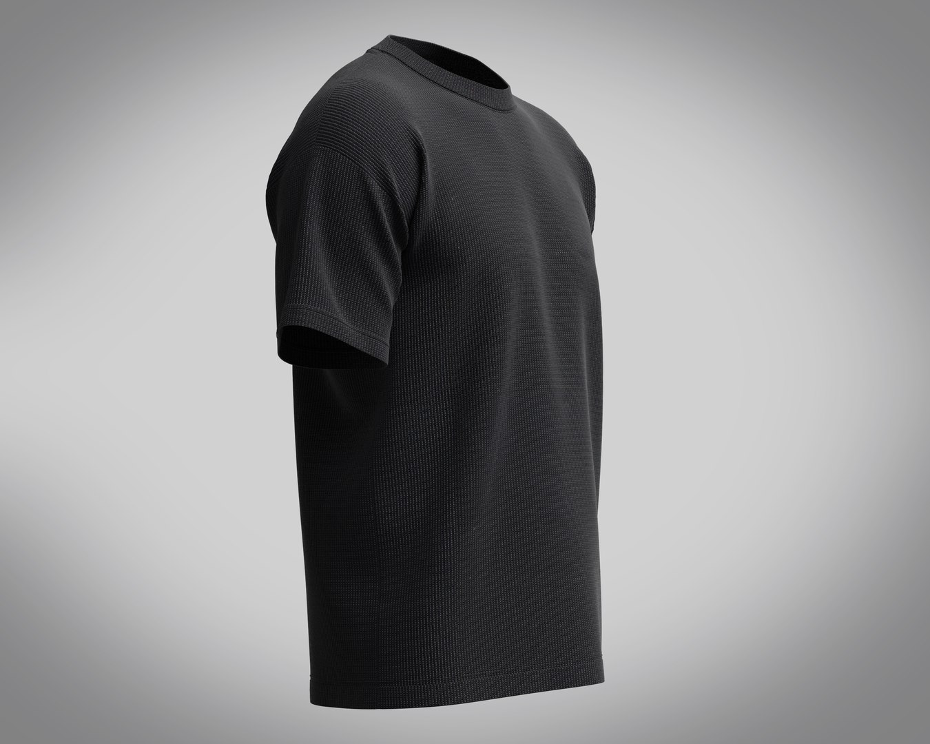 3D Black T-Shirt Model - TurboSquid 1969383