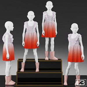 girl mannequin 3d model