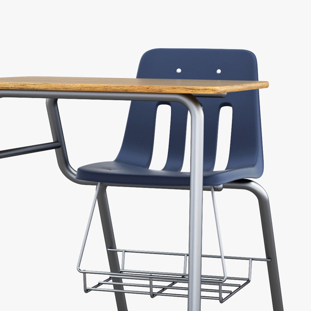 3D Virco School Desk Chair Model - TurboSquid 1789709