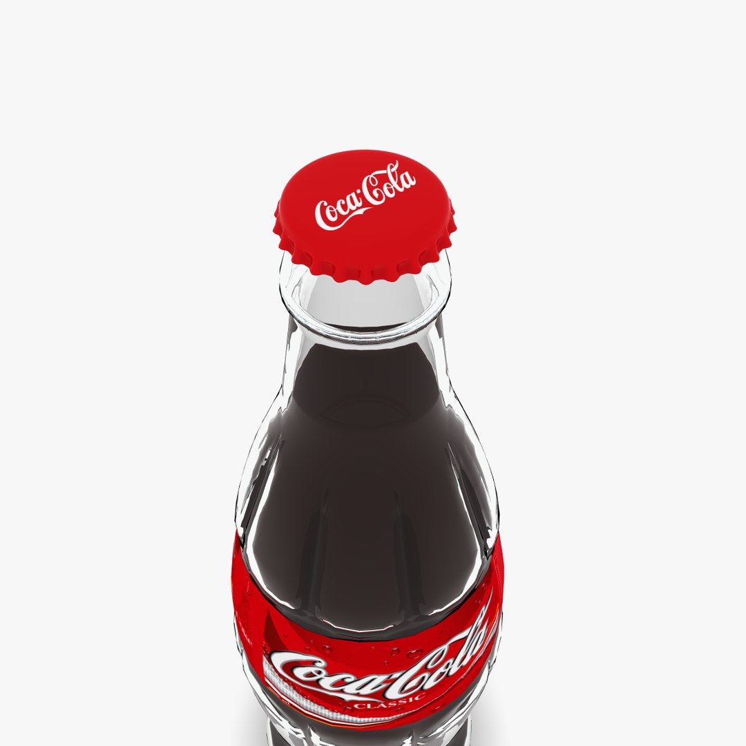 Coca-cola Glass Bottle 3d Model