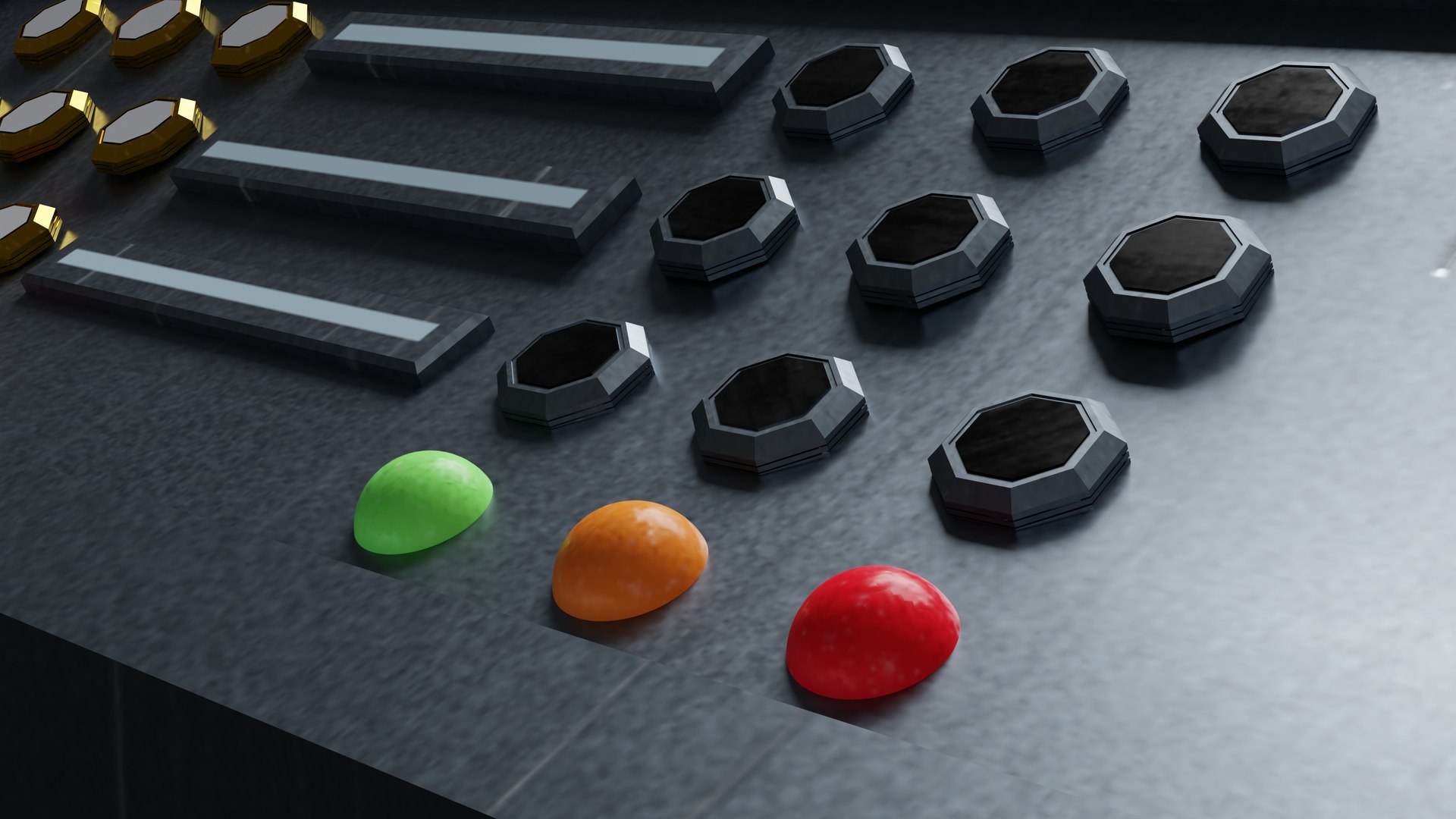 3D Model Control Panel Slighly Curved - TurboSquid 1998971