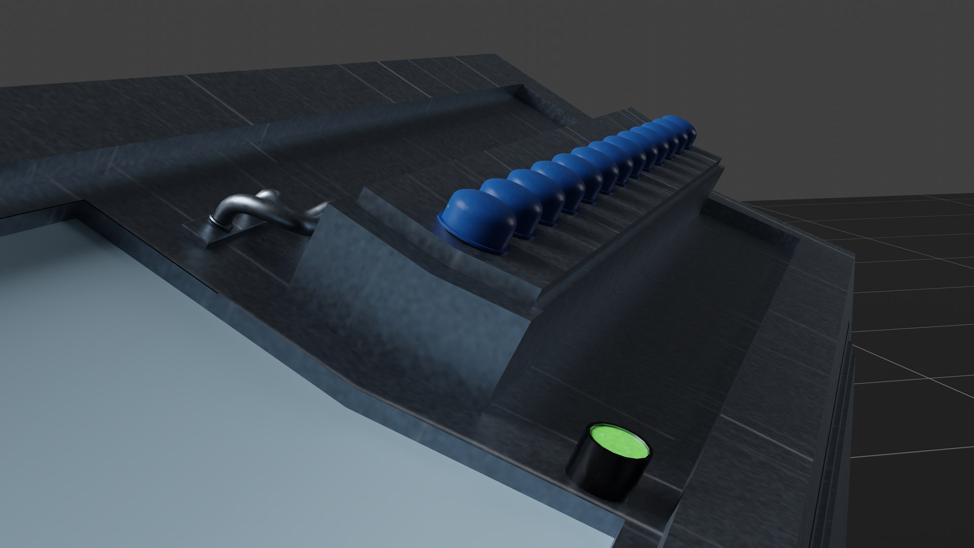 3D Model Control Panel Slighly Curved - TurboSquid 1998971